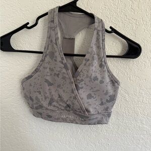 Alphalete Camo Gray Sports Bra
